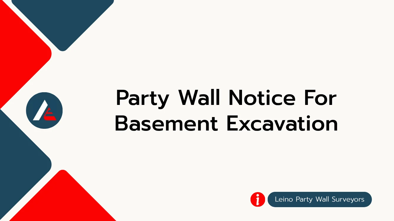 party wall for a basement excavation